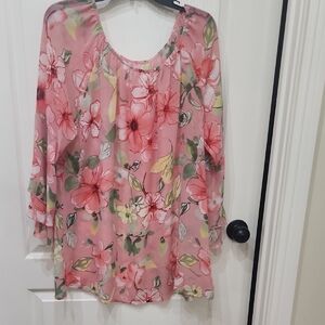 Floral Pink Women's Top
